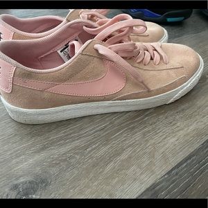Pink suede blazers